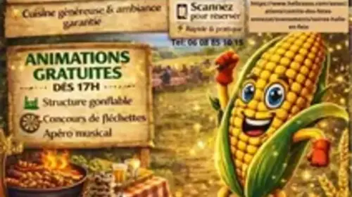 Sous la halle en fête organisée par le Comité des Fêtes d'Ennezat