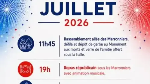 Fête Nationale et repas républicain sous les marronniers